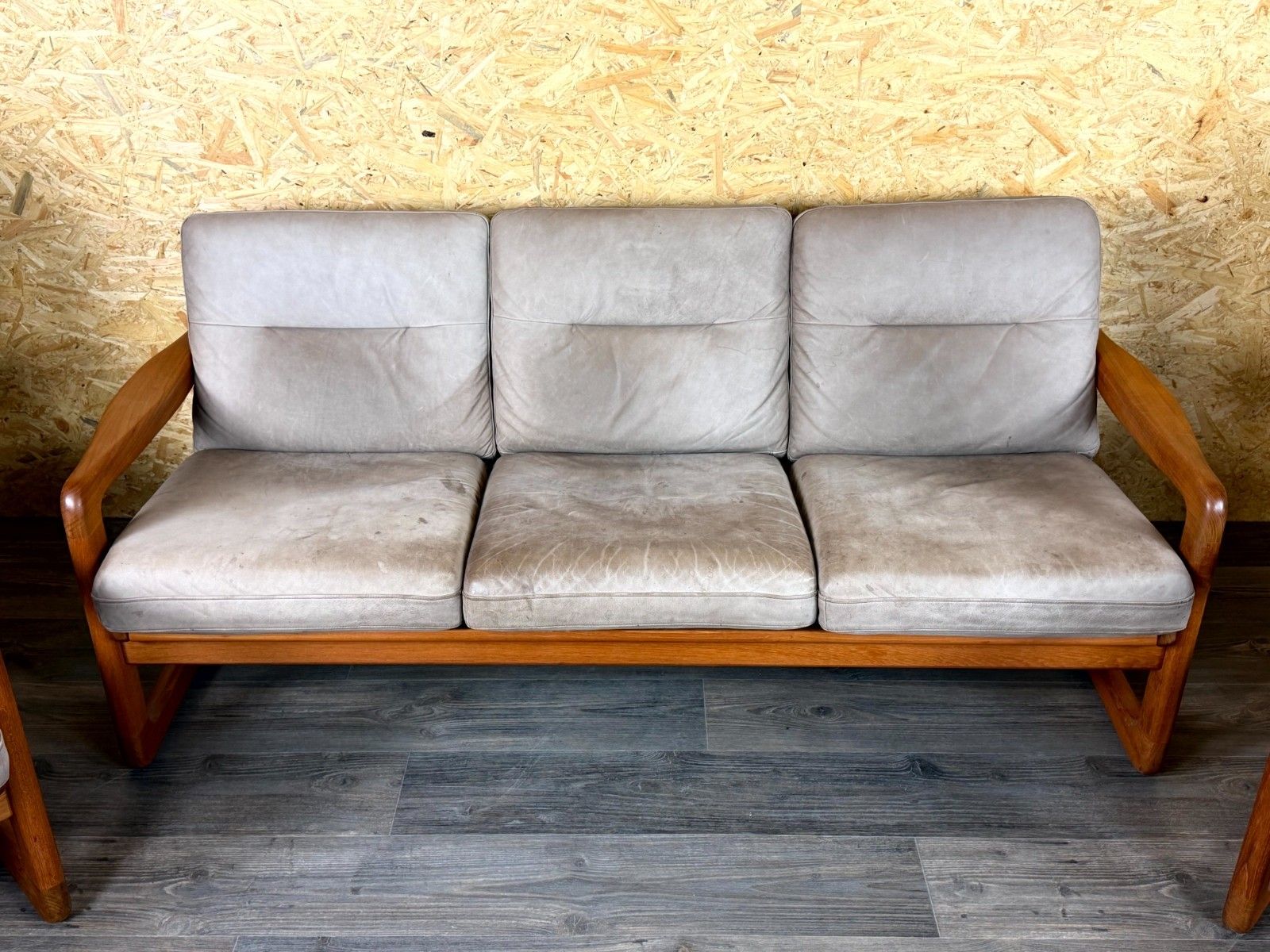 60s 70s Teak Sofa 3 Seater & 2x Armchairs Easy Chair Holstebro Møbelfabrik A/S photo vinterior