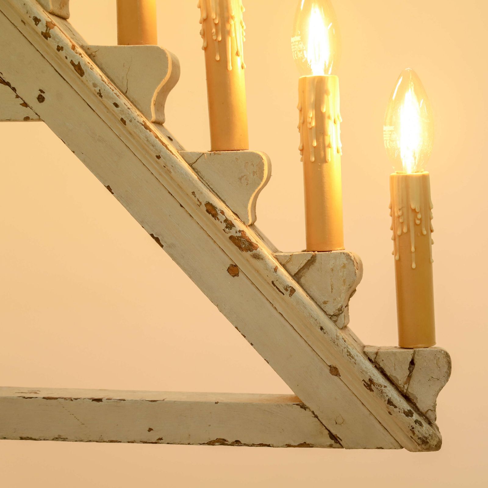 photo vinterior French Church Ornamental Floor Lamp In Original Blue Paint   Architectural Salvage, C.1900