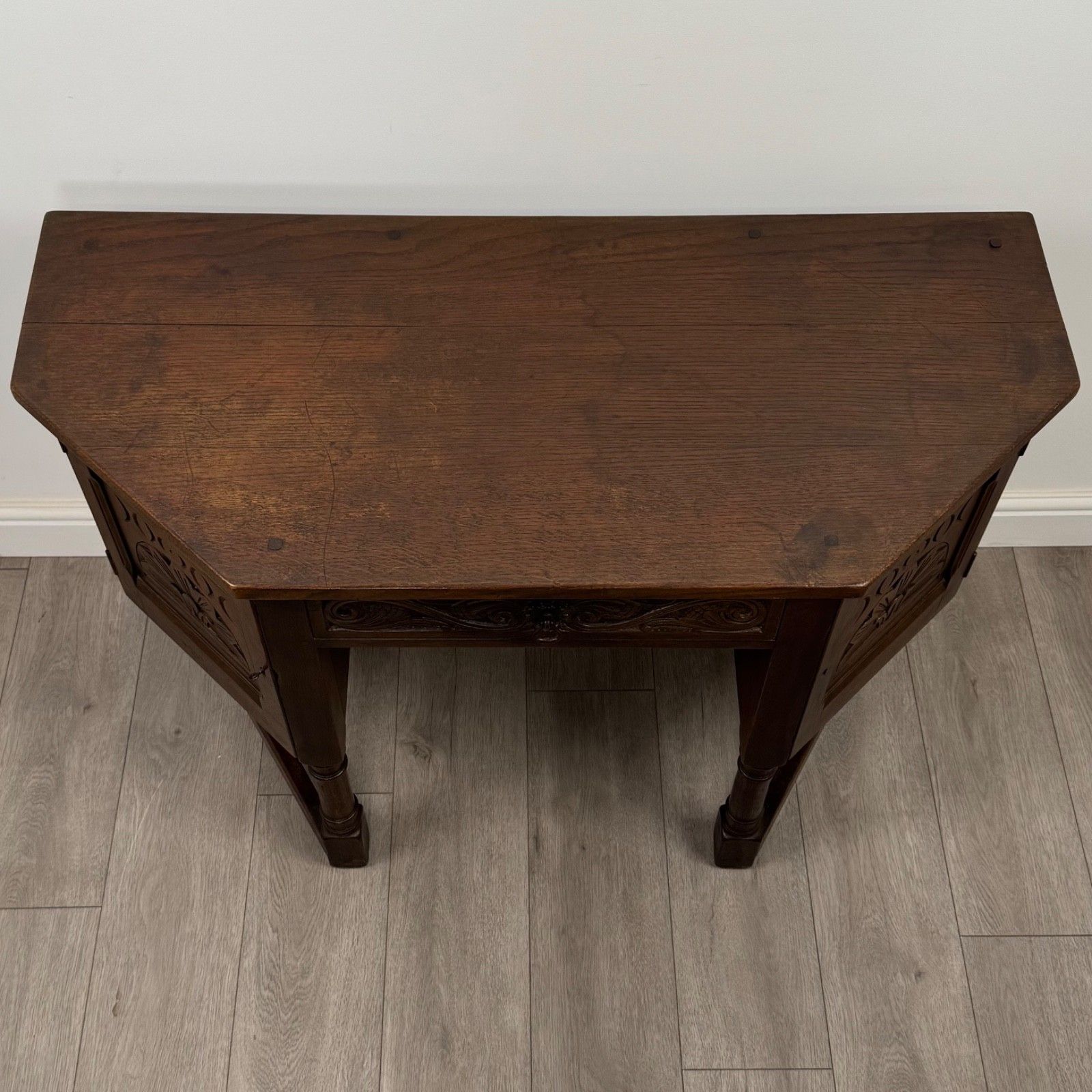 photo for sale Antique 20th Century Good Quality Carved Oak Desk