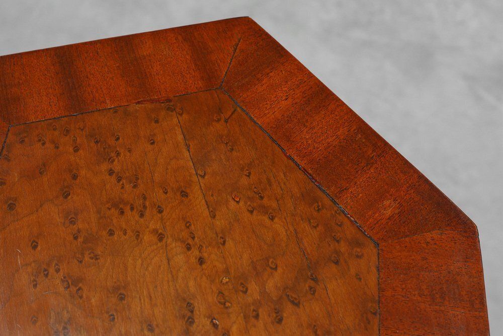 Art Deco French Burl & Oak Console, 1925 photo Furniture