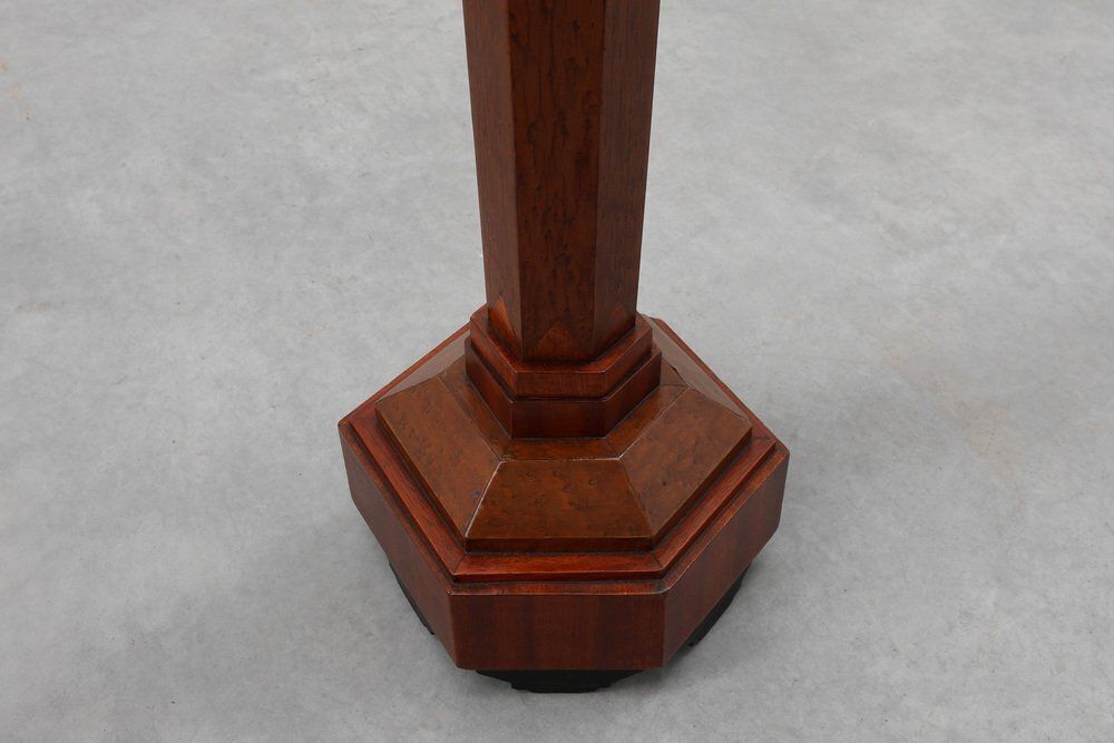 Furniture Art Deco French Burl & Oak Console, 1925 photo