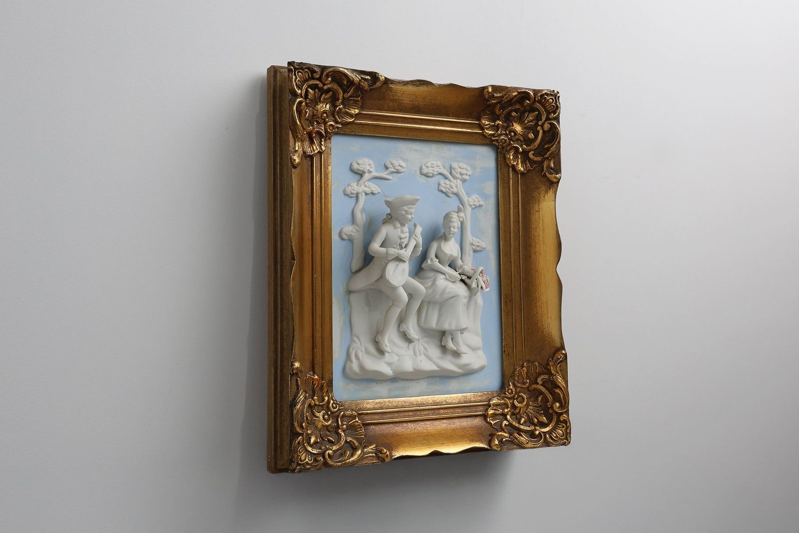 Baroque Style Porcelain Wall Art From Alt Meissen, Germany, 1950s photo buy
