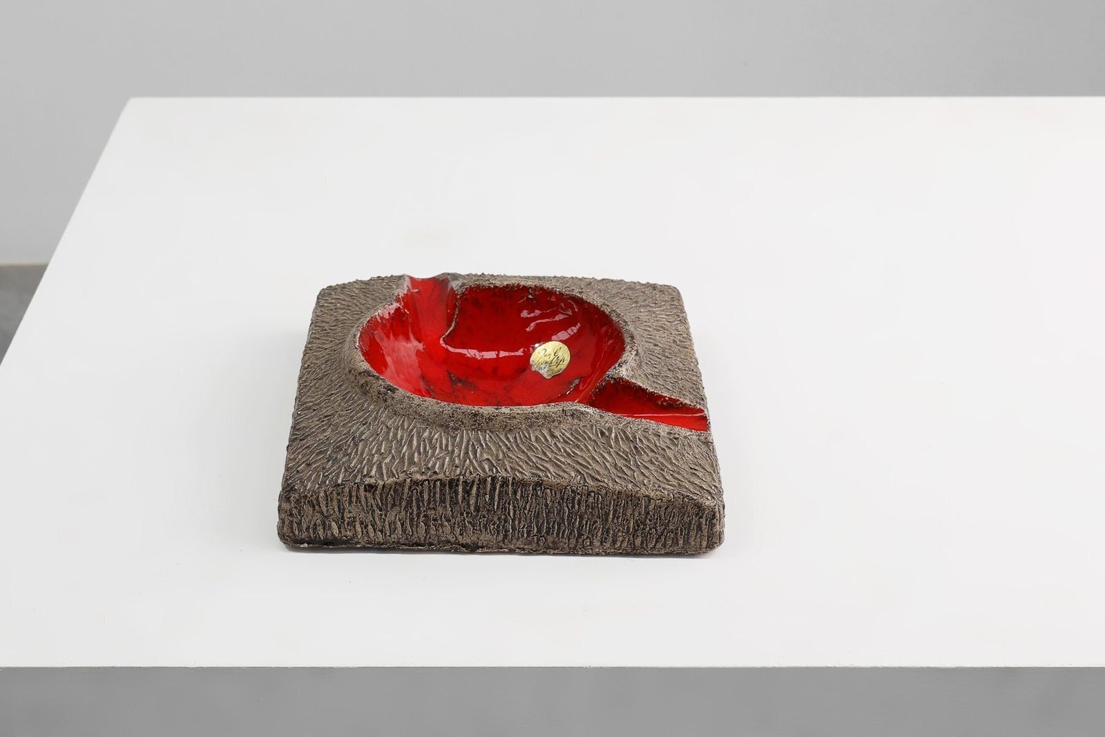 Mid Century Ceramic Ashtray From Jan Van Erp, The Netherlands, 1970s photo for sale