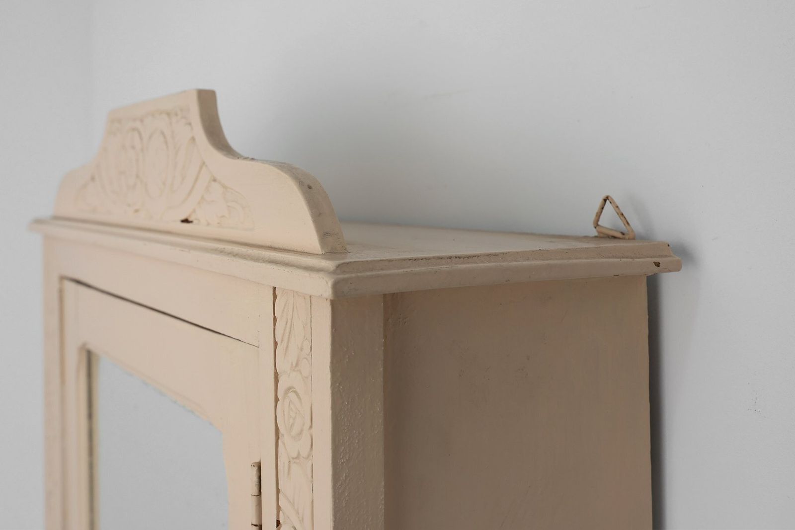 photo for sale Art Deco French Shaving Cabinet In Wood With Mirror, 1930s