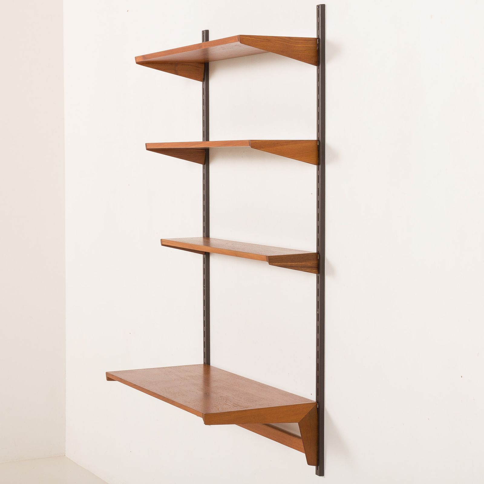 photo for sale Kai Kristiansen Minimalist Shelving Unit With A Desk, Fm Mobler, 1960s