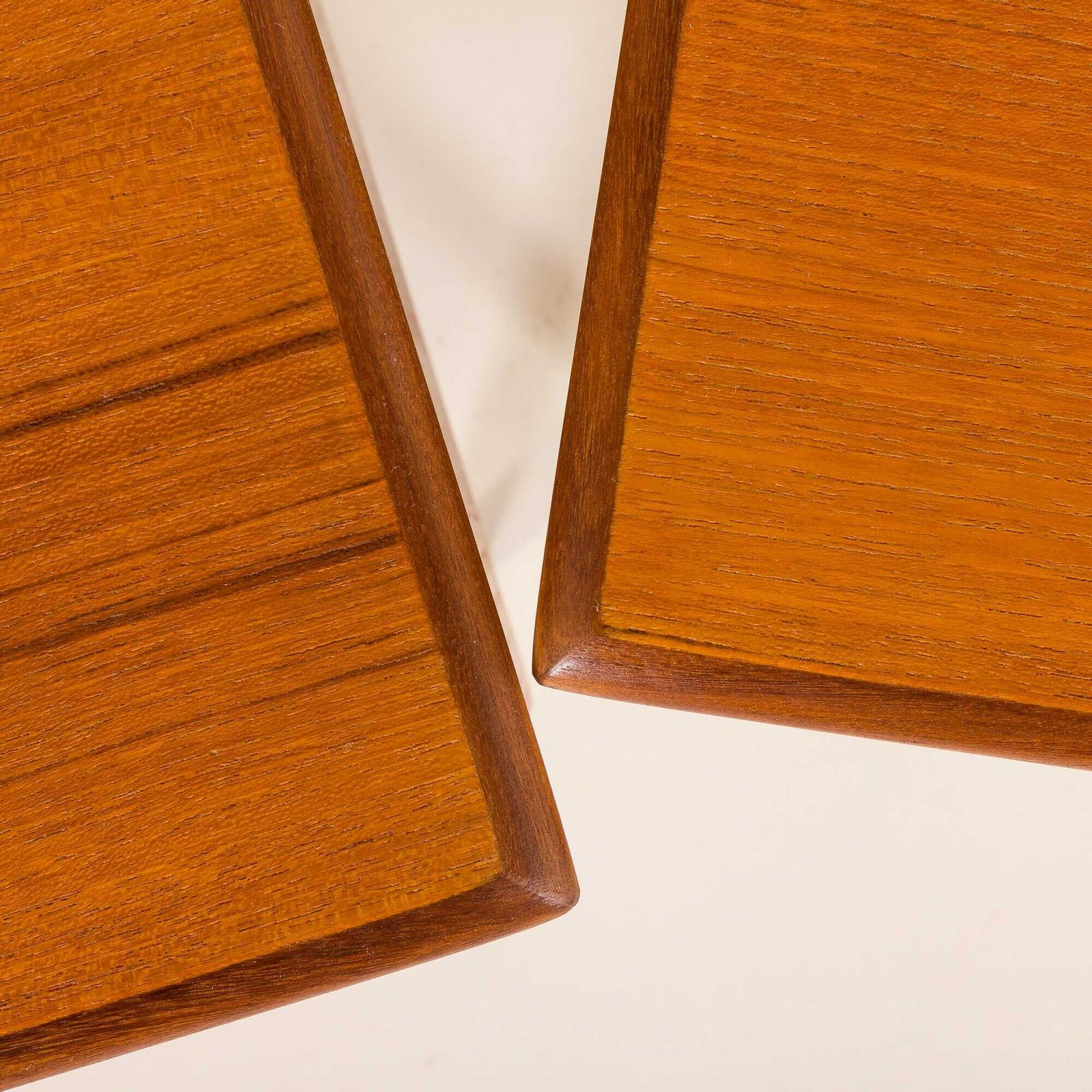 Danish Mid Century Teak Night Stands, Bedside Tables, Set Of 2, 1950s photo vintage