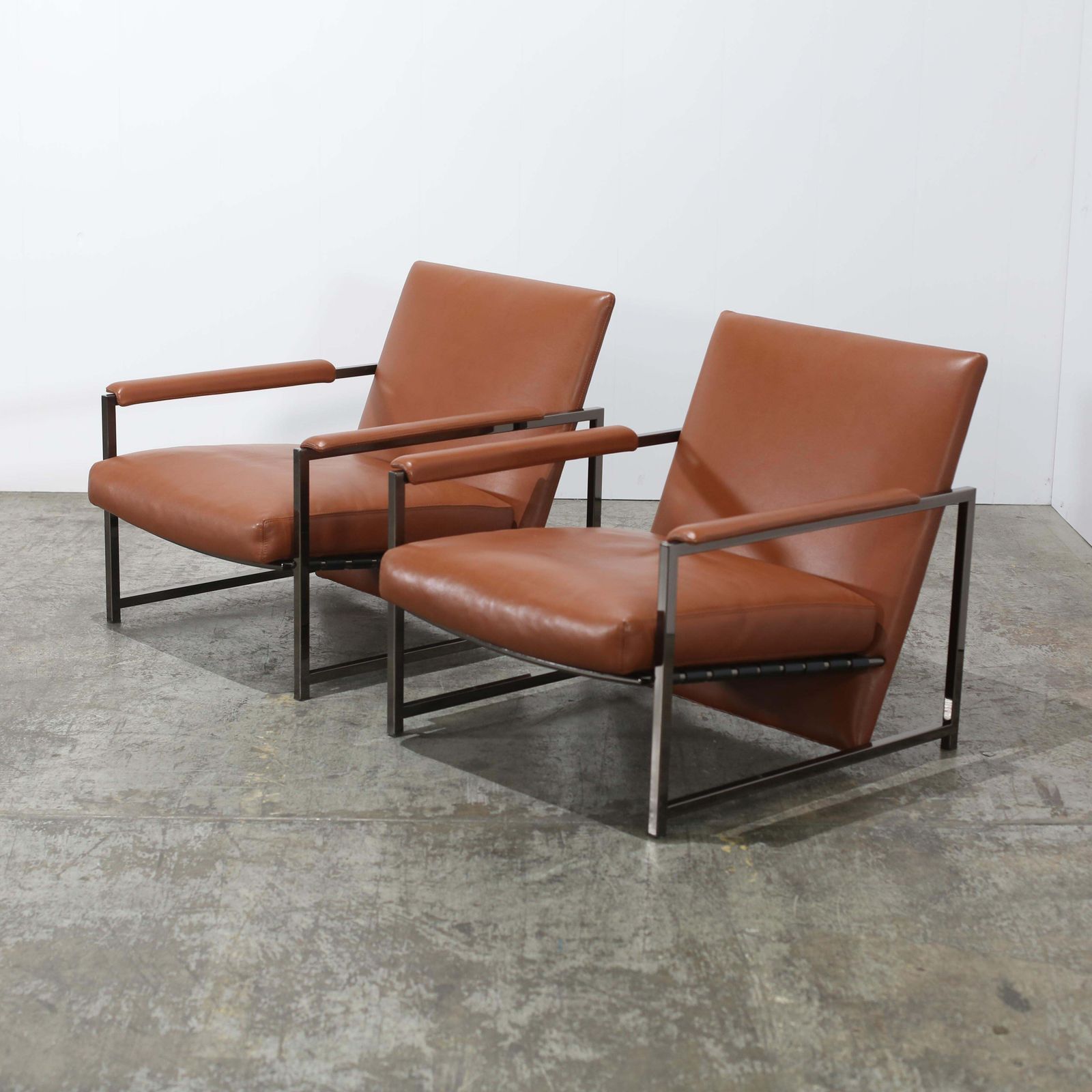 photo furniture Minotti Atlan Armchairs By Rodolfo Dordoni, Set Of Two