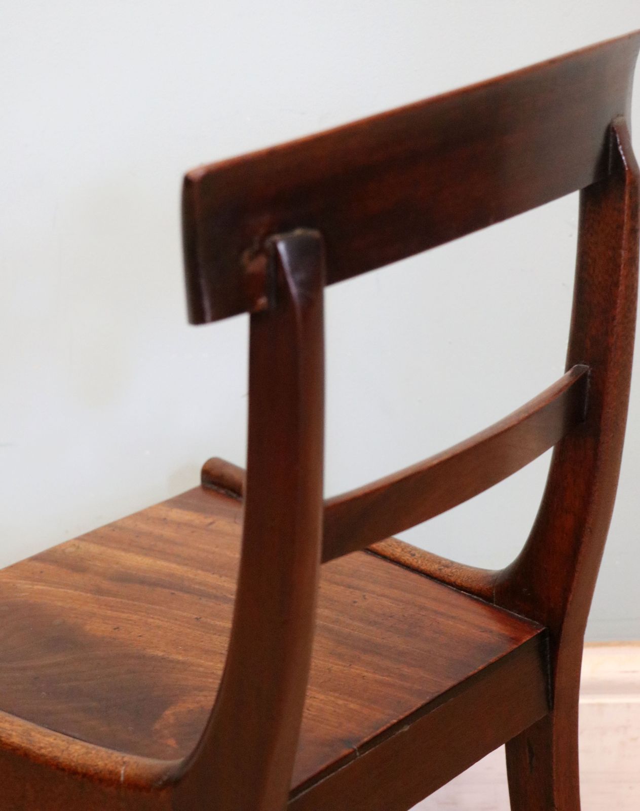 Furniture An Early Victorian Child’s Mahogany Bar Back Chair. photo