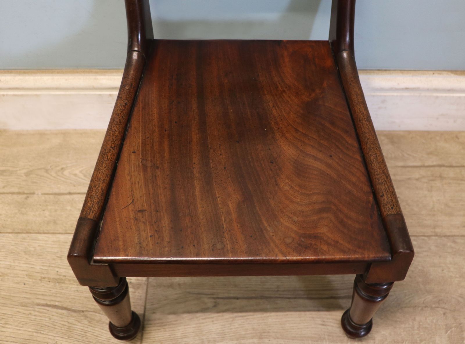 145.0 An Early Victorian Child’s Mahogany Bar Back Chair. photo