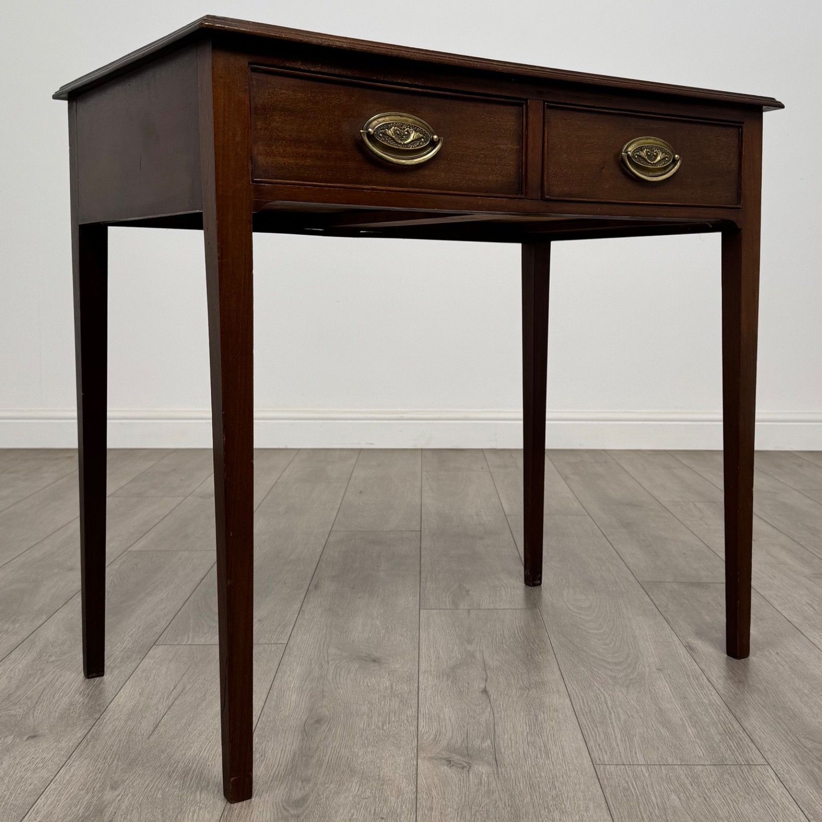 Antique 18th Century Fine Quality Writing Table In Mahogany photo vintage