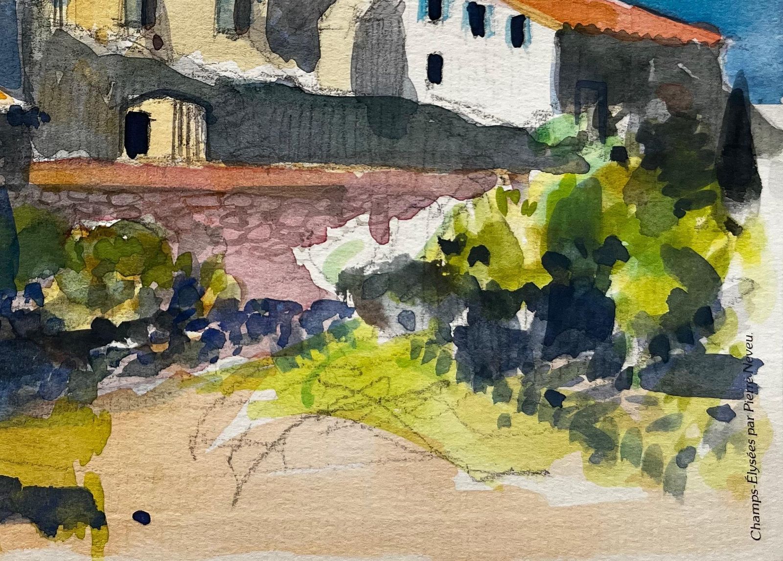 Pierre Neveu Provence Village With Church Tower And Terracotta Rooftops French Landscape photo 520.0