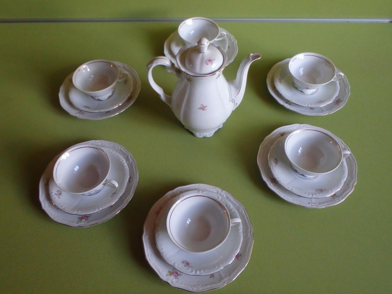 photo buy 1960thies Bavaria Teaset For 6 Cups And Plates And Tea Pot With Charming Flowers