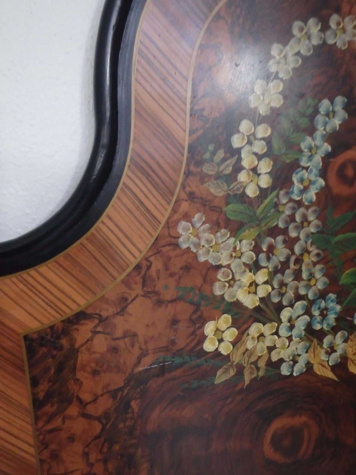 2 Art Nouveau Metal Hand Painted Extravagant Single Beds With Flowers Chalet Sty photo for sale
