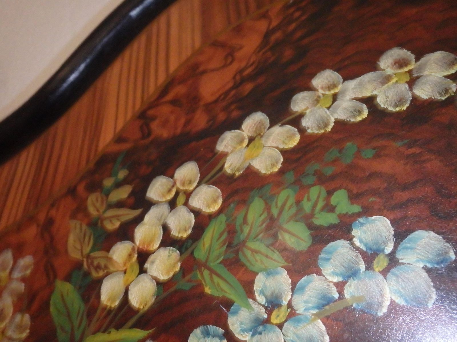 2 Art Nouveau Metal Hand Painted Extravagant Single Beds With Flowers Chalet Sty photo Furniture