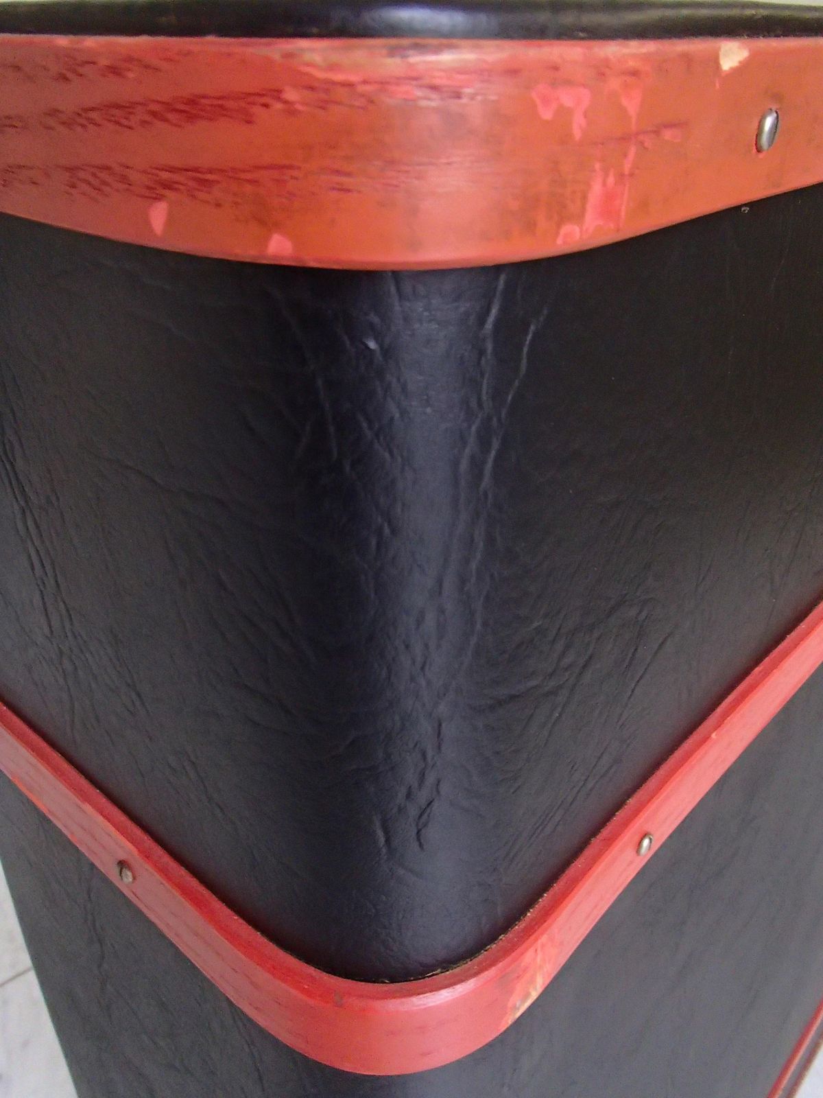 1971.0 Modern Trunk Bar Black And Red With Sink Inside On Wheels photo