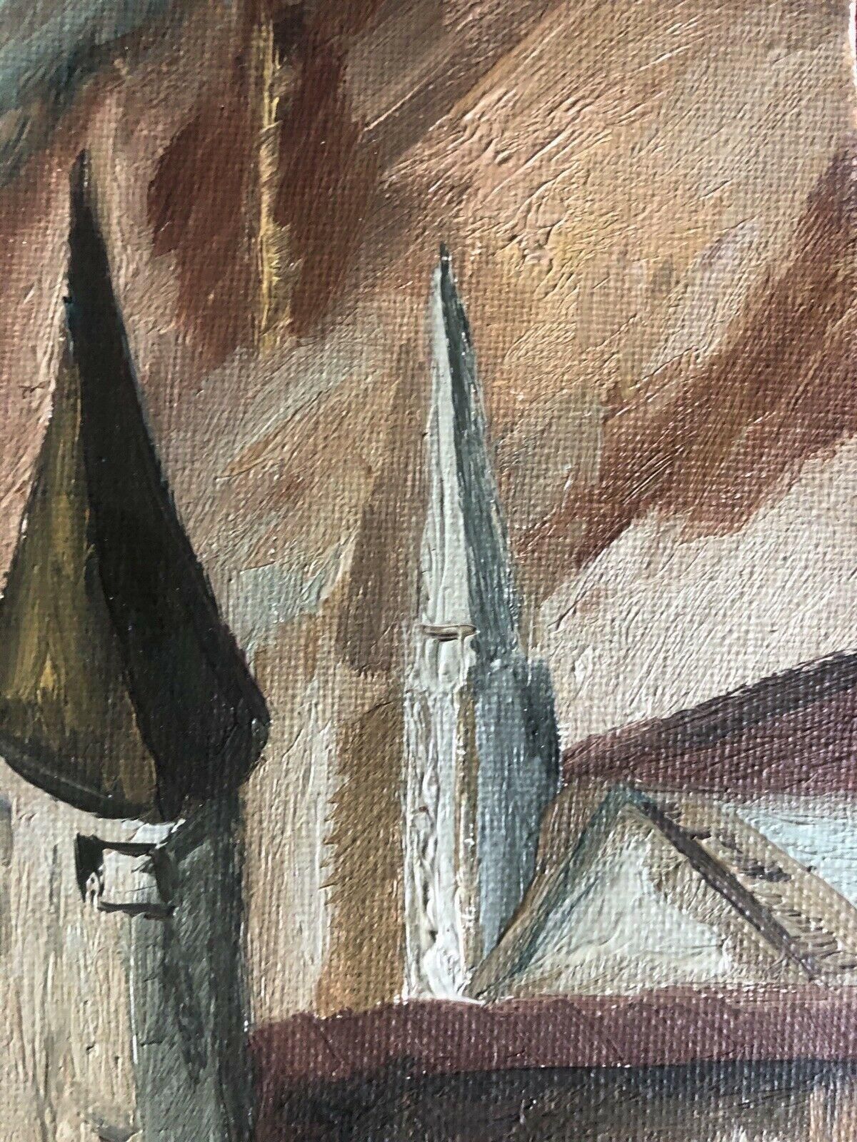 Unknown Fernand Audet Signed French Post Impressionist Oil   The City Gates Mid 20th Century photo for sale