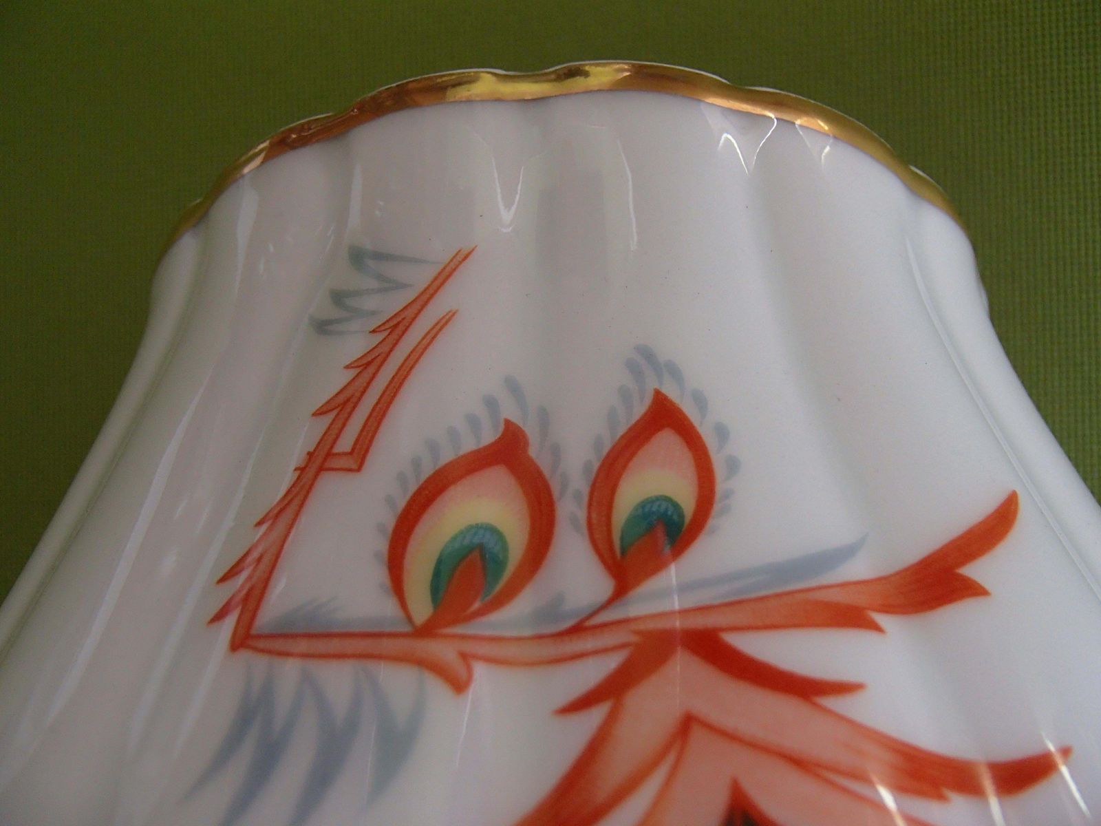 photo buy Art Deco Porcelain Vase With Lid By Thomas Bavaria With Cubistic Flowers