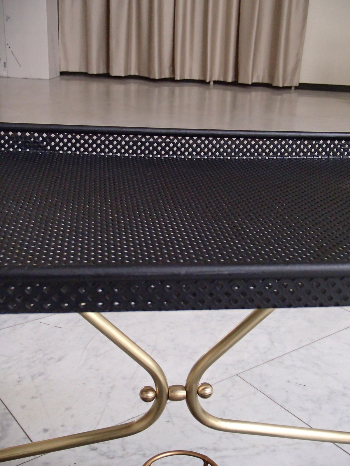 photo for sale Mid Century Modern Bar Cart In The Style Of Mathieu Matégot