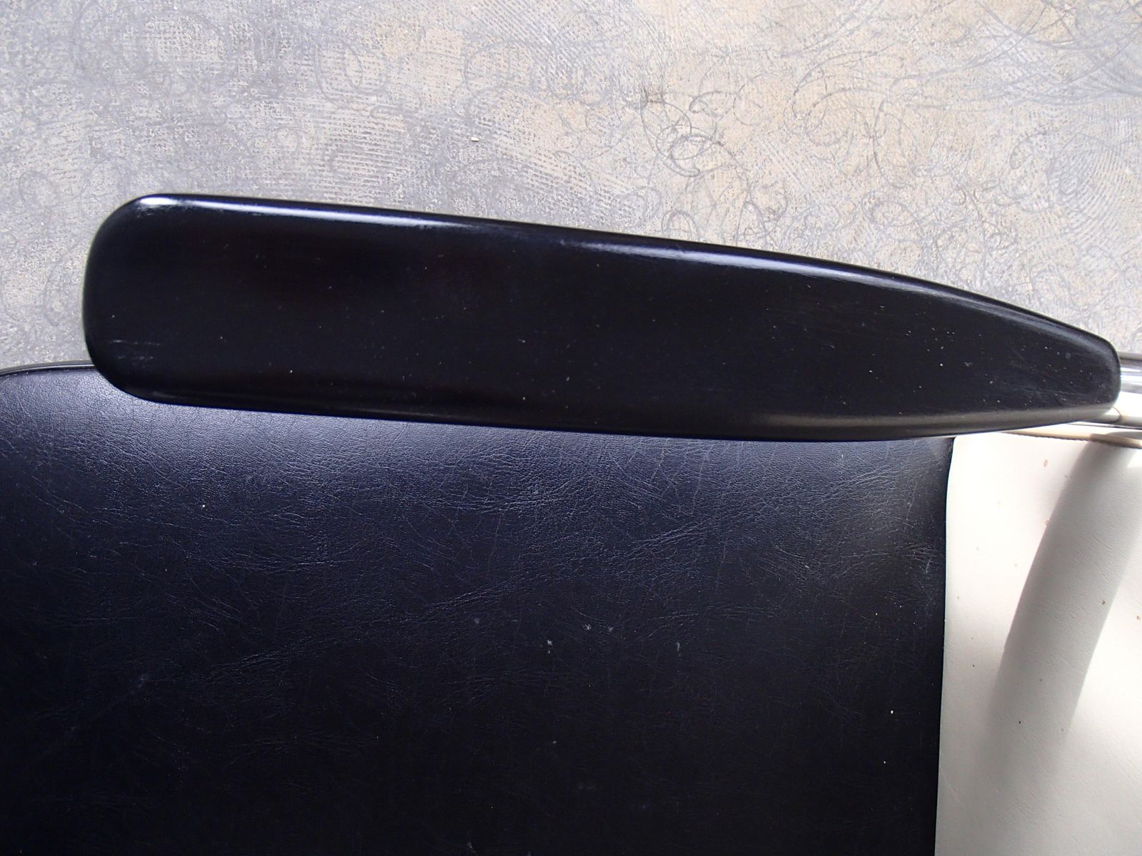 photo for sale Midcentury Mauser Armchair With Original Leatherette Grey And Black