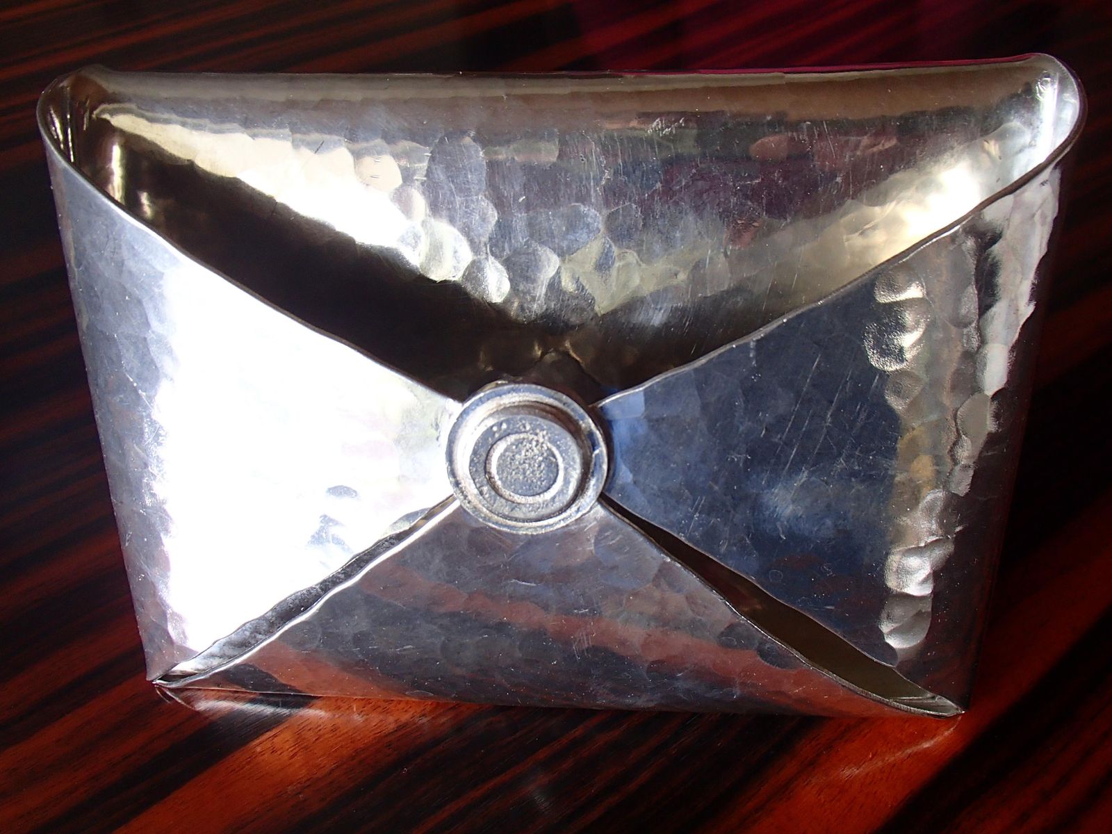 Modern Desk Set Of Pewter For Letters And Visit Cards By Jean Goardere photo vinterior