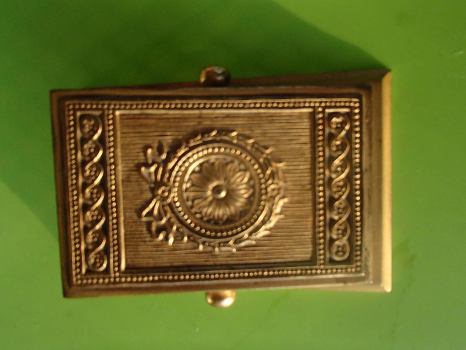 Art Nouveau Desk Set By Tiffany Calendar, Ink Dryer, Box And Clip photo vinterior