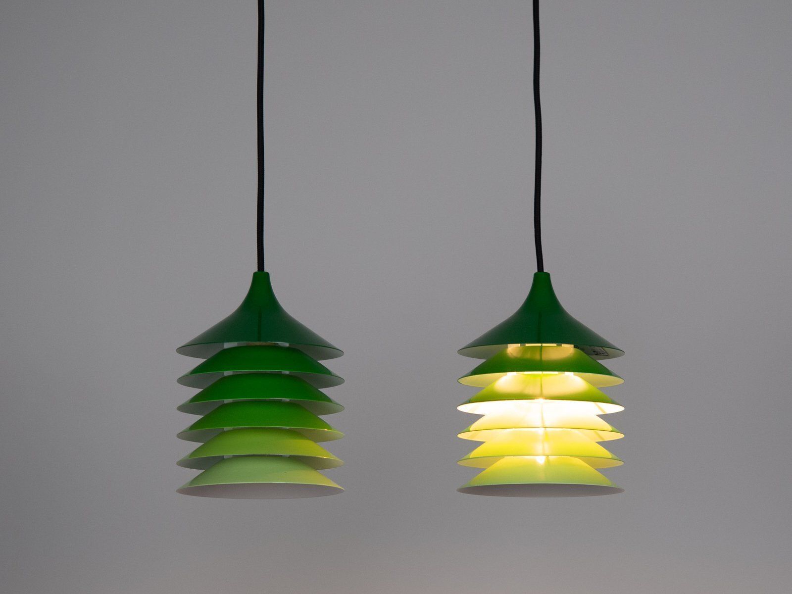 Vintage Danish Duet Pendant Lamps By Bent Gentzel Boysen For Ikea, 1983, Set Of 2 photo for sale