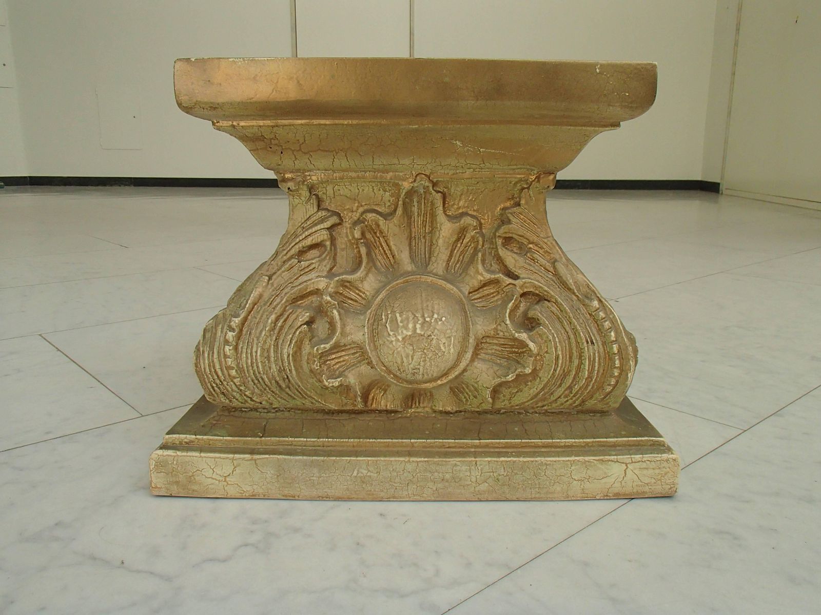 Mid Century Pair Of Golden Wood And Plaster Legs In A Rococo Baroc Manner photo Furniture