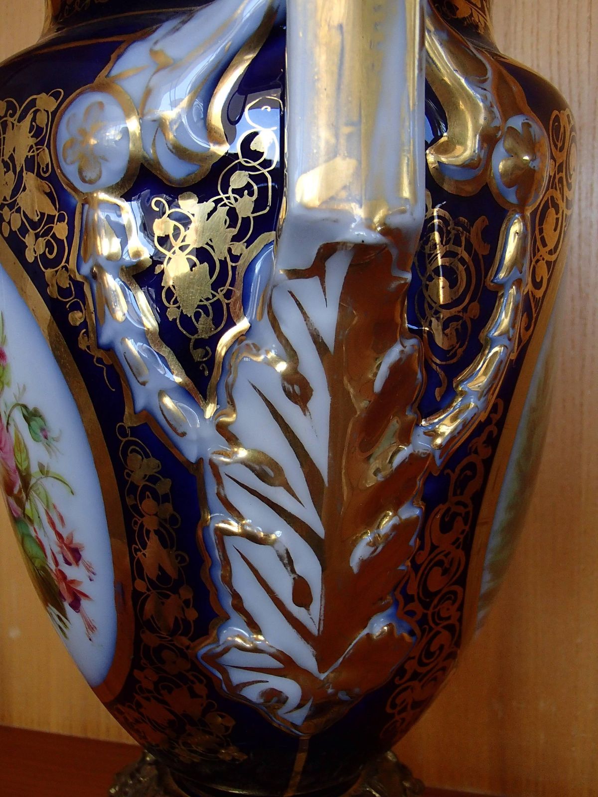 Napoleon III Amphora Shaped Porcelain Sèvre Vase With Bronze Parts photo 3746.0