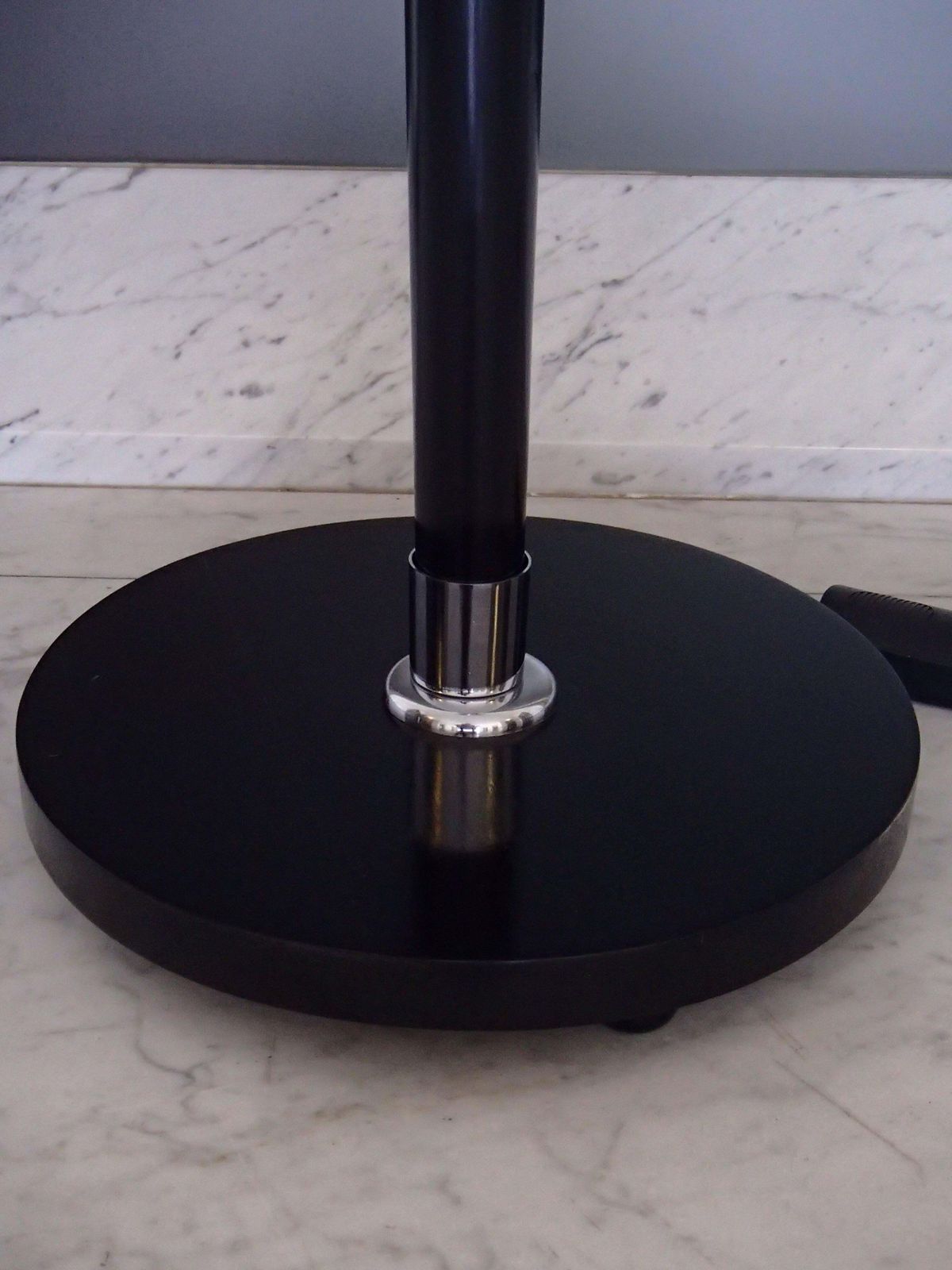 Art Deco Floor Lamp Or Torch Chrome With Sabino Glass Parts photo for sale
