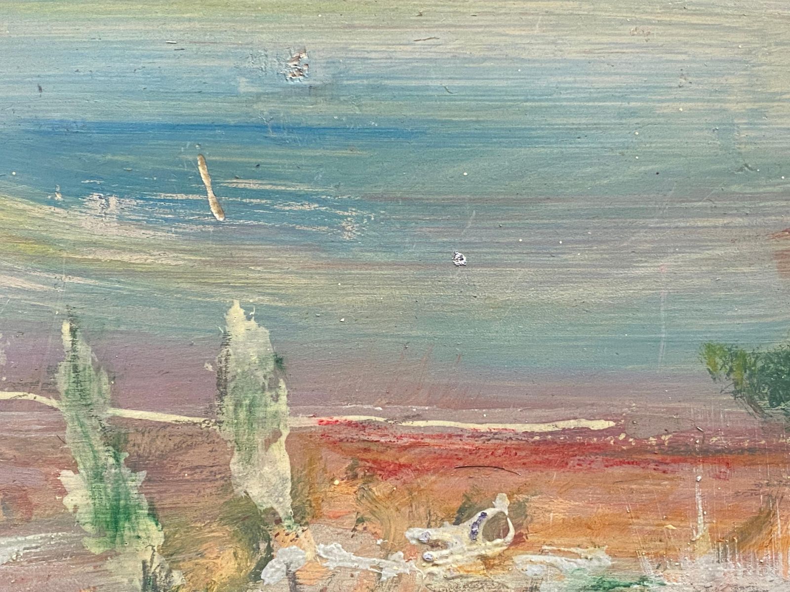 Unknown Jacques Pinon, French Expressionist Landscape Oil Painting Late 20th Century photo for sale