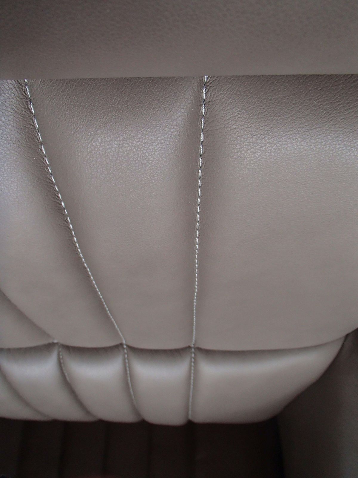 photo furniture Pair Of Mid Century Modern Armchairs Grey Greenish Leather