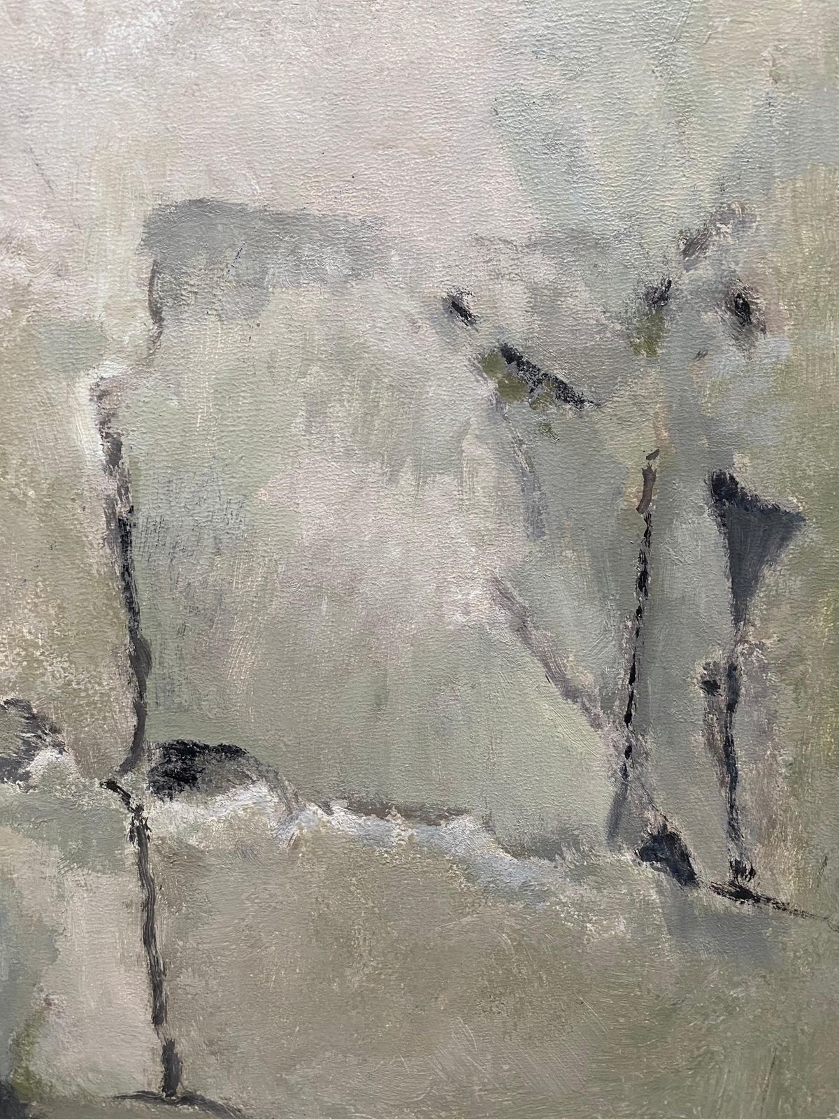 Unknown Yvette Dubois Habasque French Cubist Abstract Painting Circa 2000s photo furniture