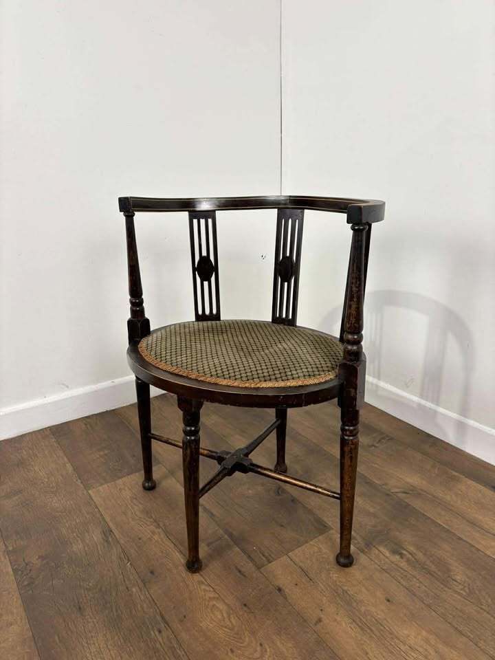 Edwardian Inlaid Tub Side Chair photo 179.0