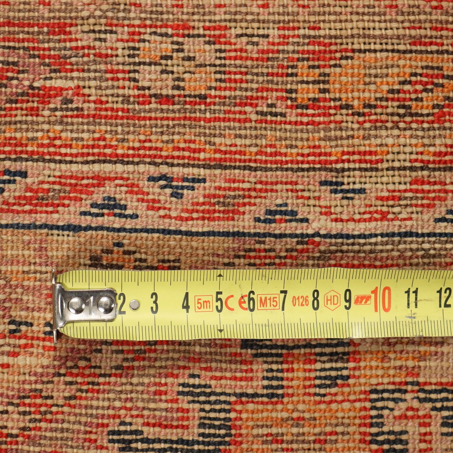 Textiles Antique Asian Carpet Cotton Wool Extra Thin Knot 71 X 51 In photo