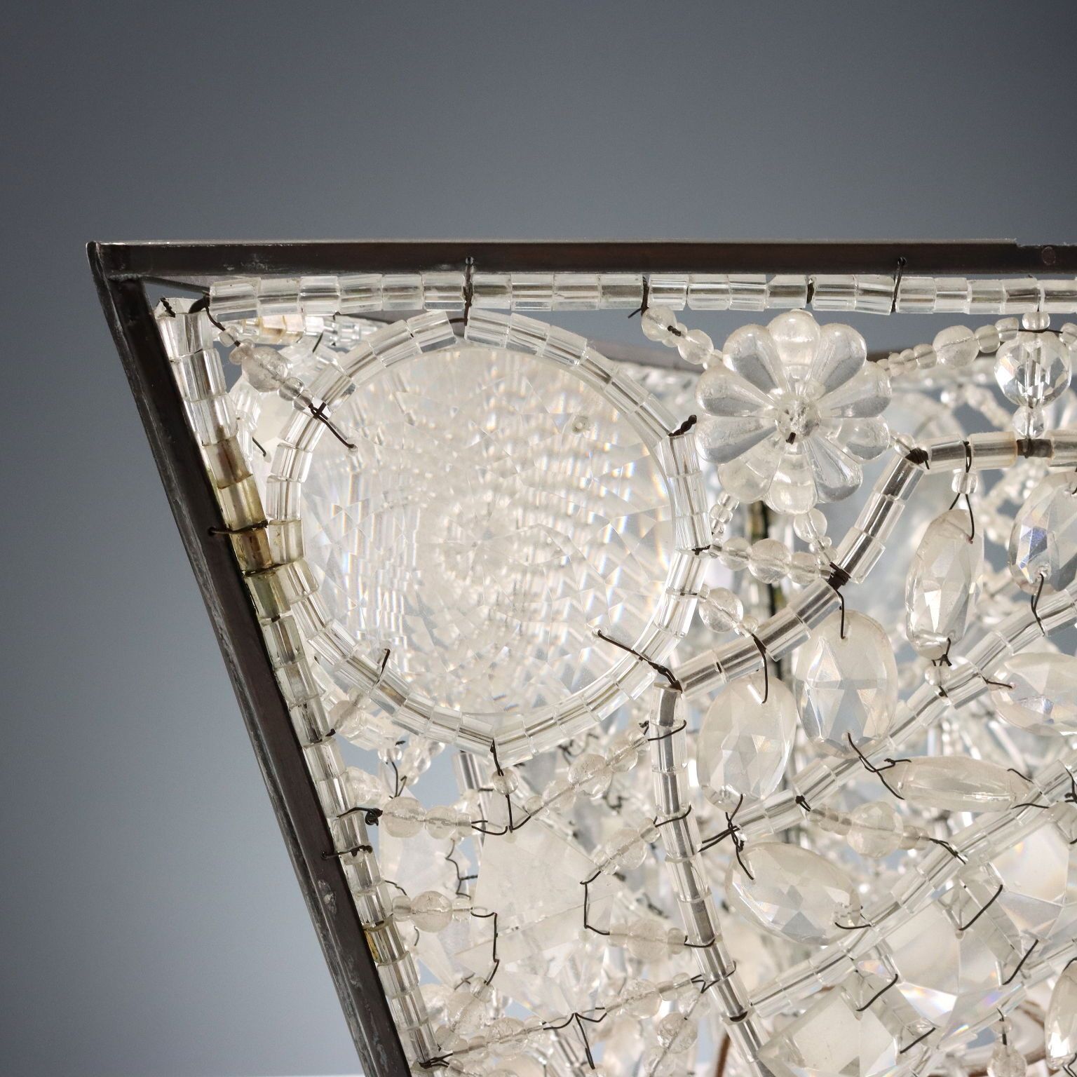 Murano Glass Lampshades Metal Italy XIX XX Century photo vinterior