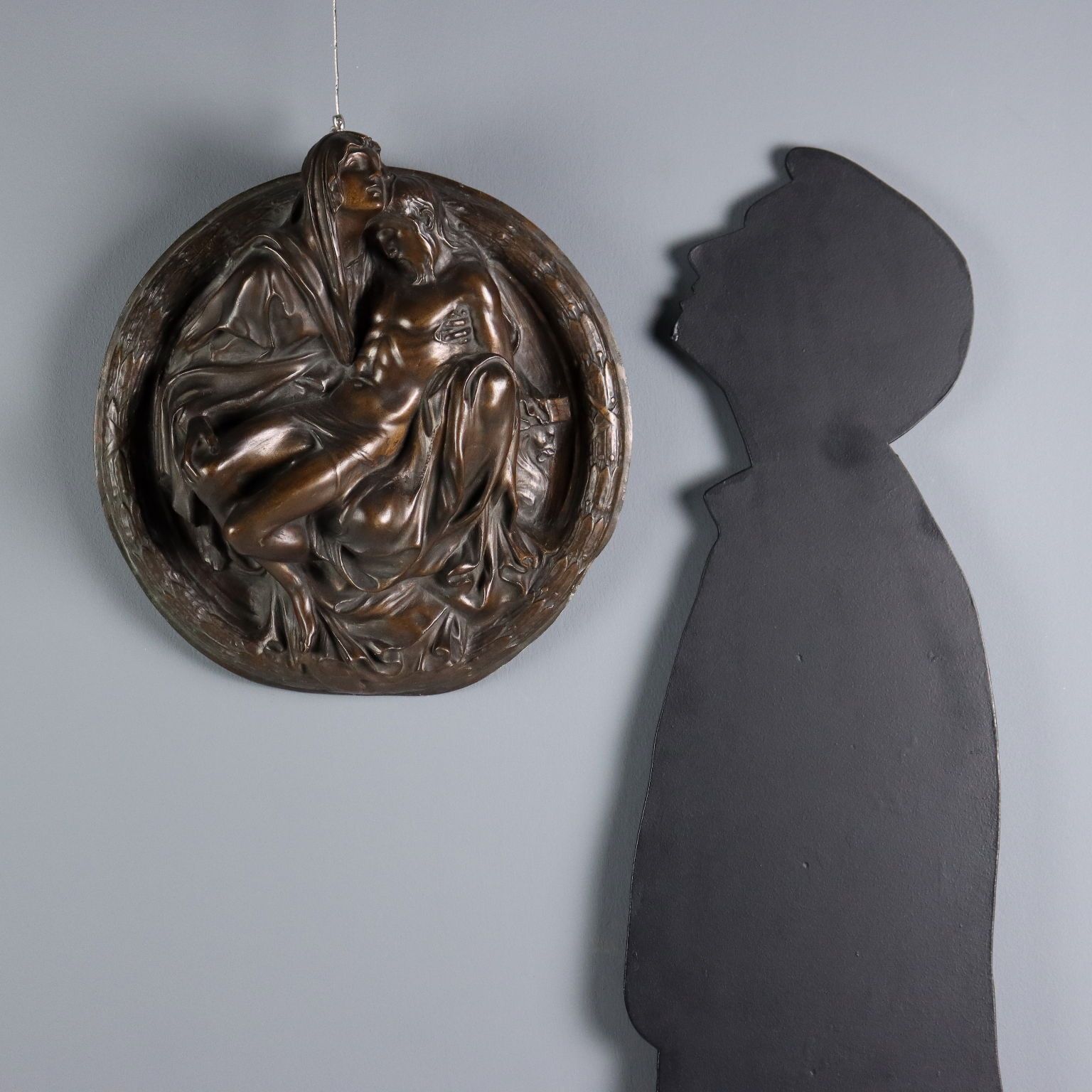 The Pietà Bronze Bas Relief Italy Mid XX Century Modernism photo furniture