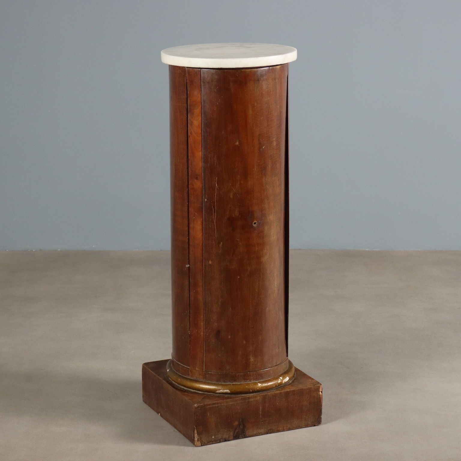 Antique Bedside Table Empire Mahogany Italy XIX Century
