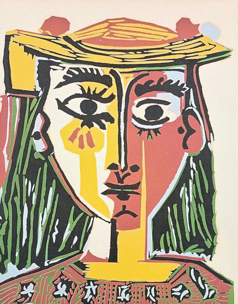 After Pablo Picasso, Cubist Portrait Of A Woman, Print photo 1448.0