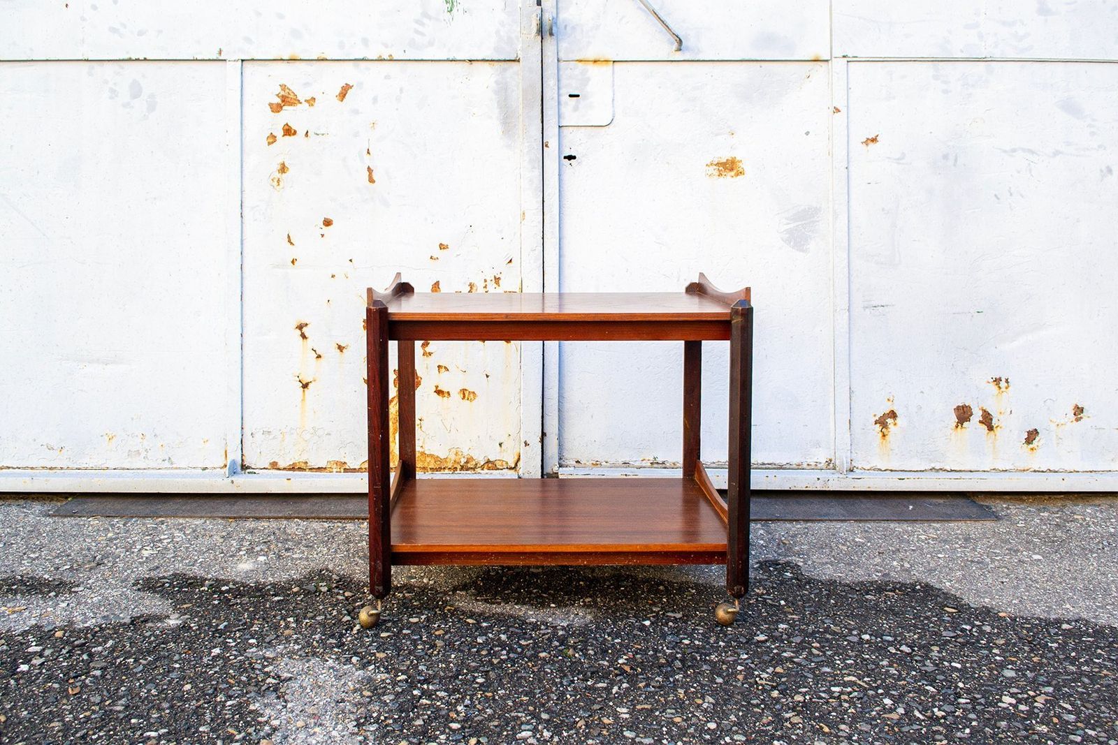 Houten Trolley Met Schappen, Toegeschreven Aan Dino Cavalli Voor Ditta Tredici, Pavia, Ca. Jaren 1960 photo furniture