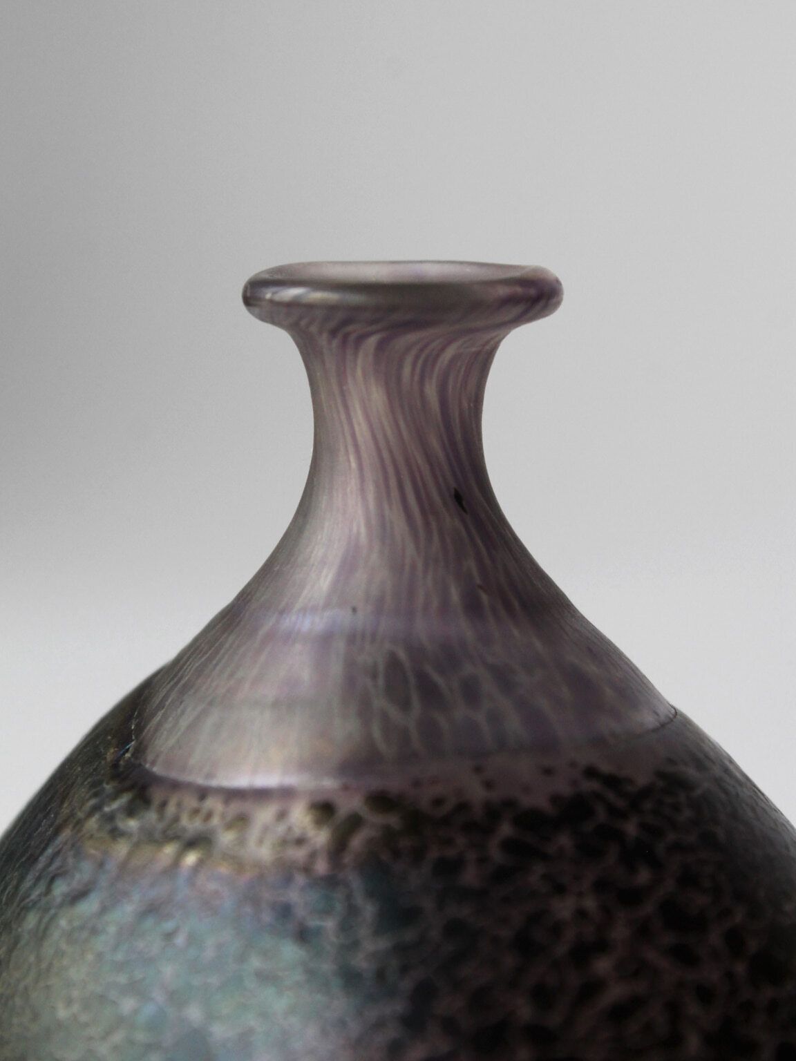 Bertil Vallient "Volcano" Art Glass Vase, For Kosta Boda, Sweden, 1980s photo for sale