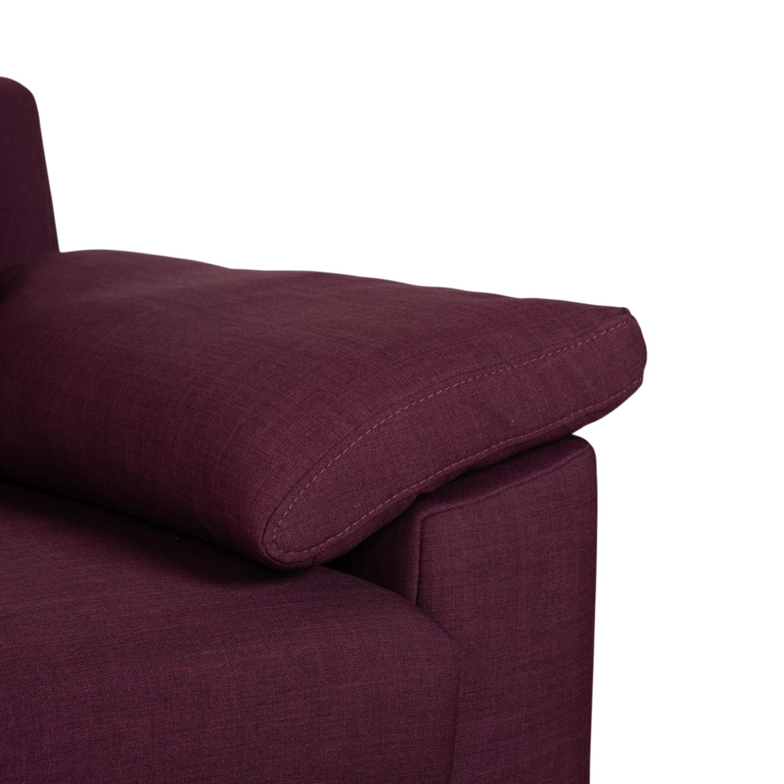 Ewald Schillig Flex Plus Fabric Three Seater Sofa Purple Aubergine Red photo for sale