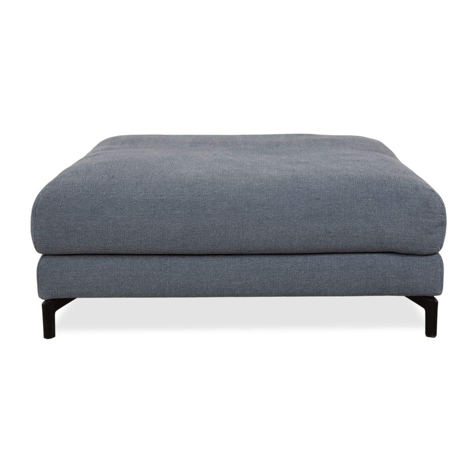 Pouf Rolf Benz Nuvola en tissu bleu gris photo vintage
