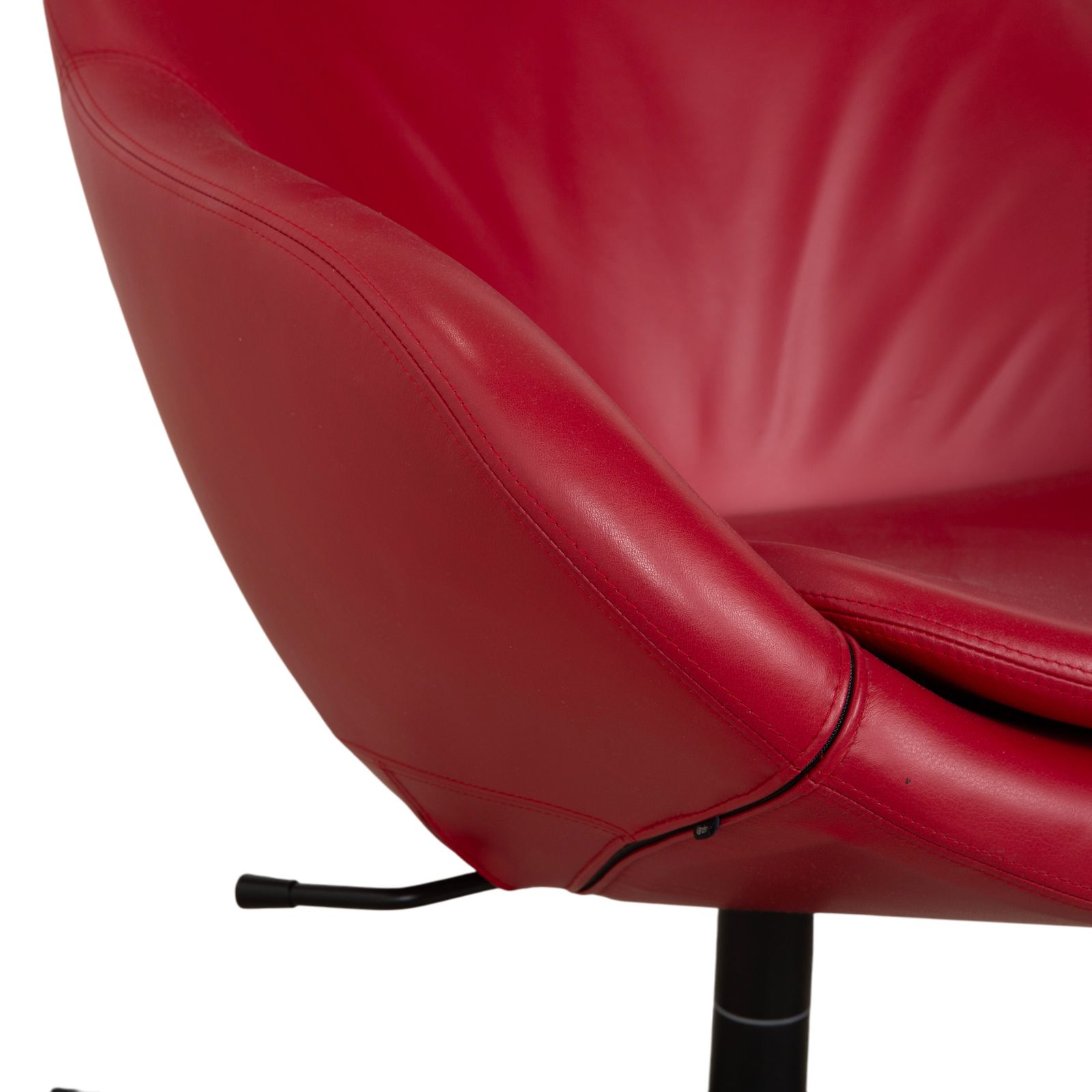 photo for sale Varier Cocoon, fauteuil en cuir rouge