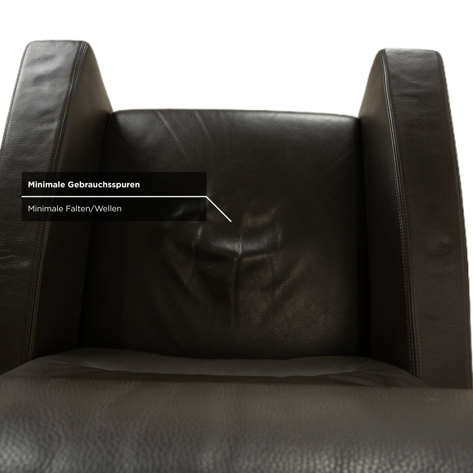 photo for sale Wittmann Lindberg Leather Armchair, Recliner, Brown, 15864 Toro Espresso, Manual Function