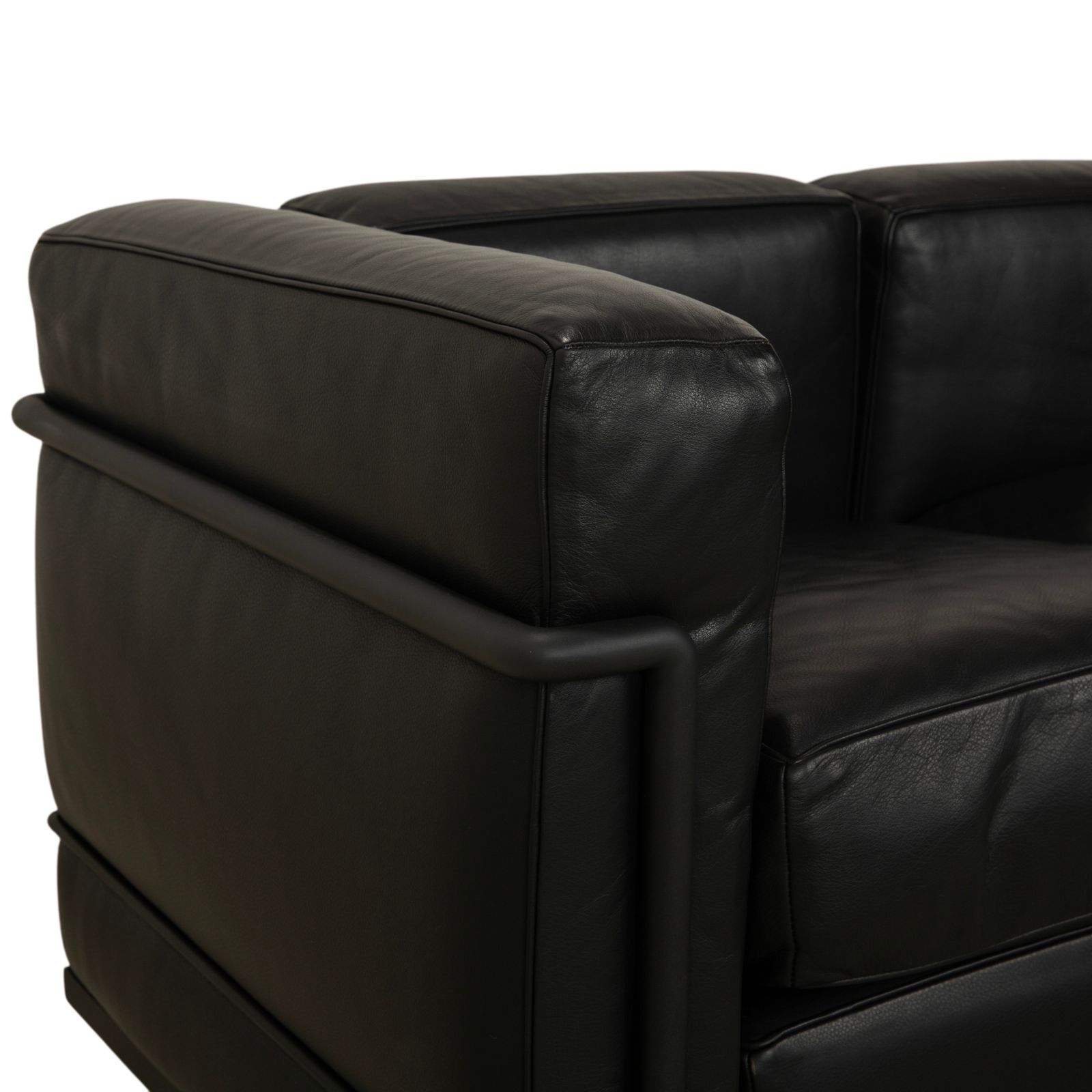 Cassina LC2 Leren Driezitsbank Zwart photo 12297.0