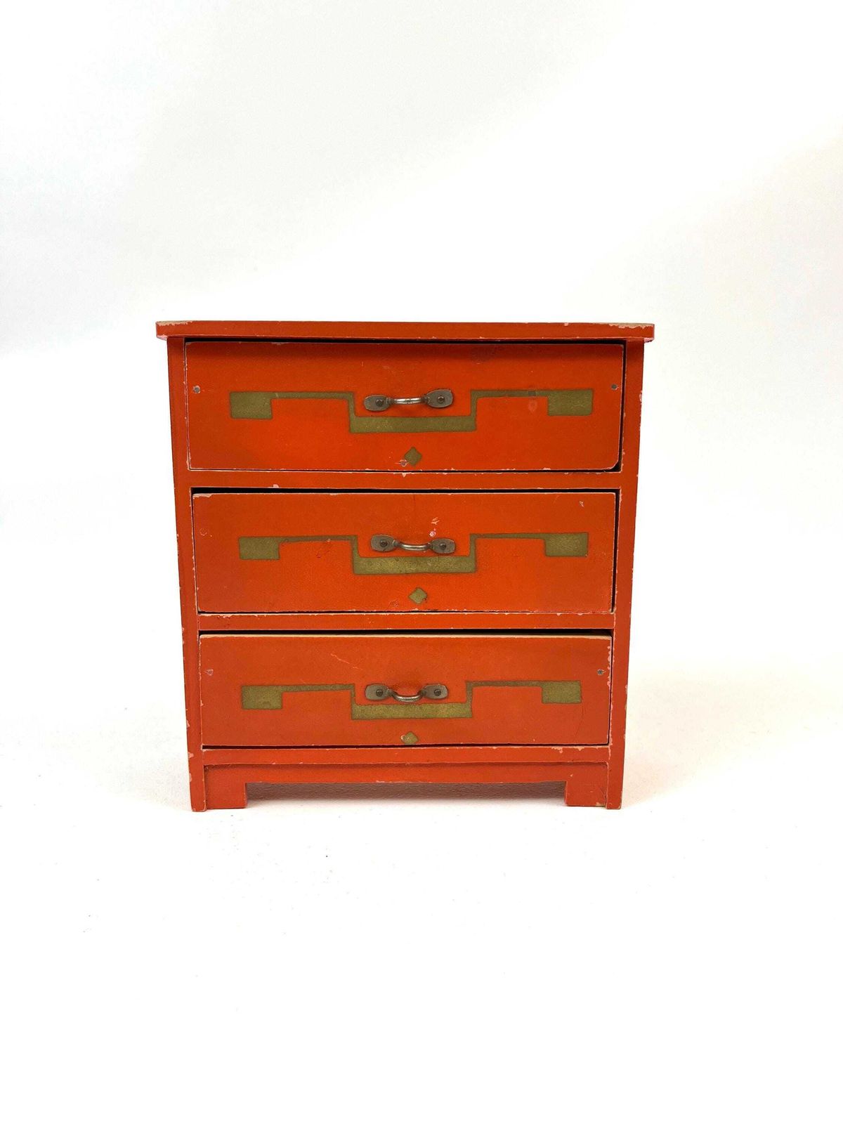 Rare Art Deco Bauhaus De Stijl Red Jewelry Table Box Chest Of Drawers France 1930 photo furniture