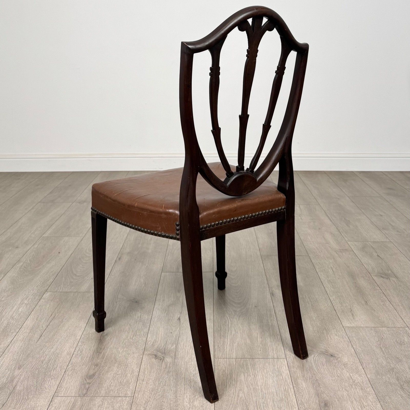 Antique 18th Century Set Of 6 Dining Chairs In Mahogany photo Furniture