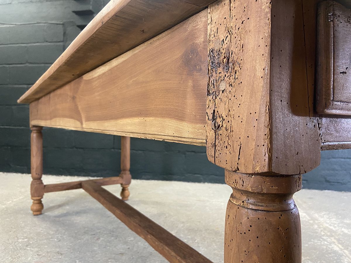 2150.0 Large Antique French Cherry Farmhouse Dining Table photo