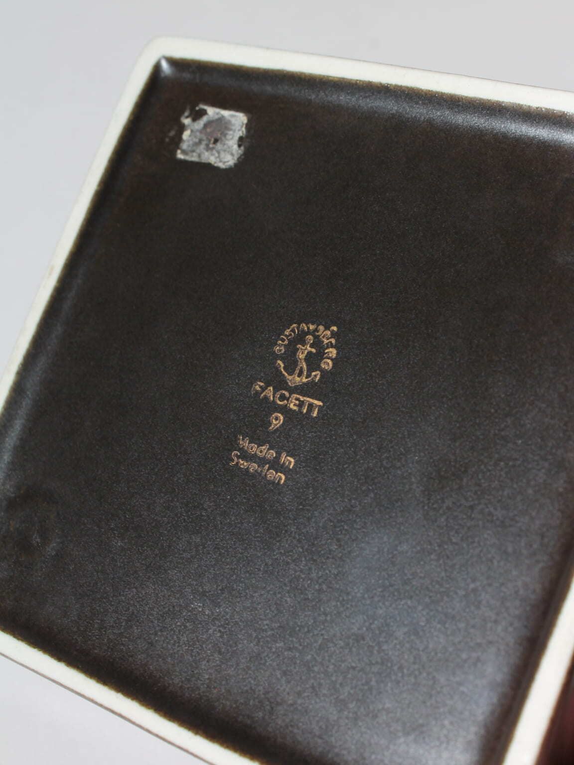 Sven Jonson "Facett" Ceramic Ashtray, For Gustavsberg, Sweden, 1960s photo Home Decor
