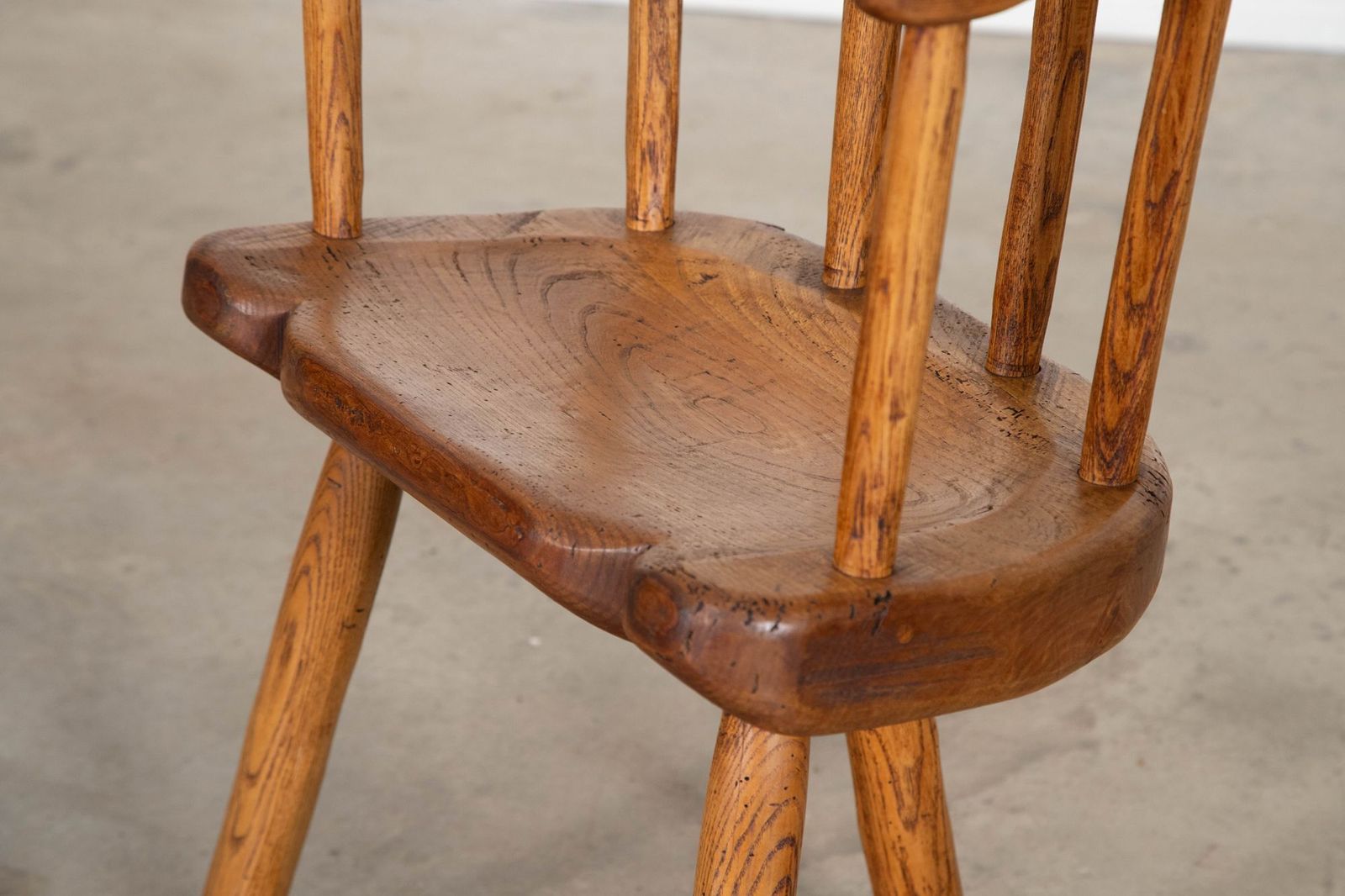 19thc Welsh Ash & Elm Vernacular Hedge Chair photo vintage
